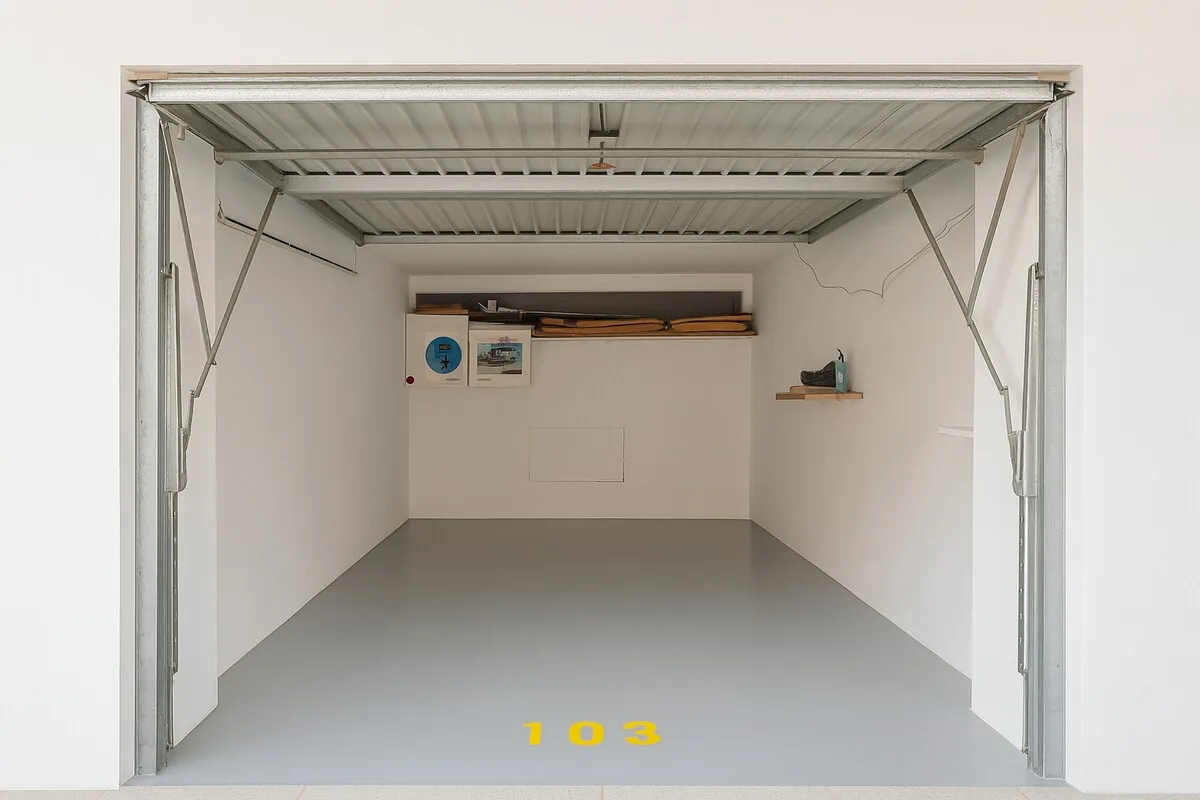 The garage that comes with the flat