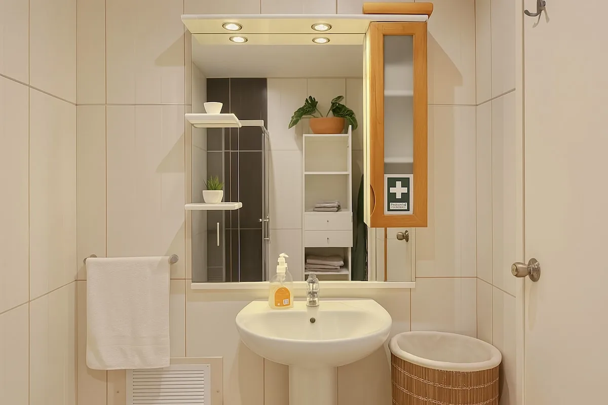 The bathroom